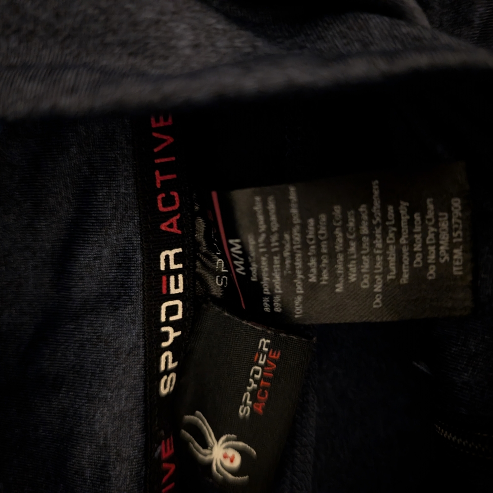 3 For $24 Spyder Men's Navy Blue Jacket - Picture 5 of 5
